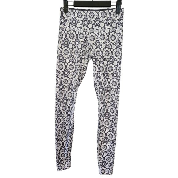 Lululemon Wunder Under Long Twiggy Printed Nimbus/Soot Light 4 Tall Inseam - Picture 5 of 9